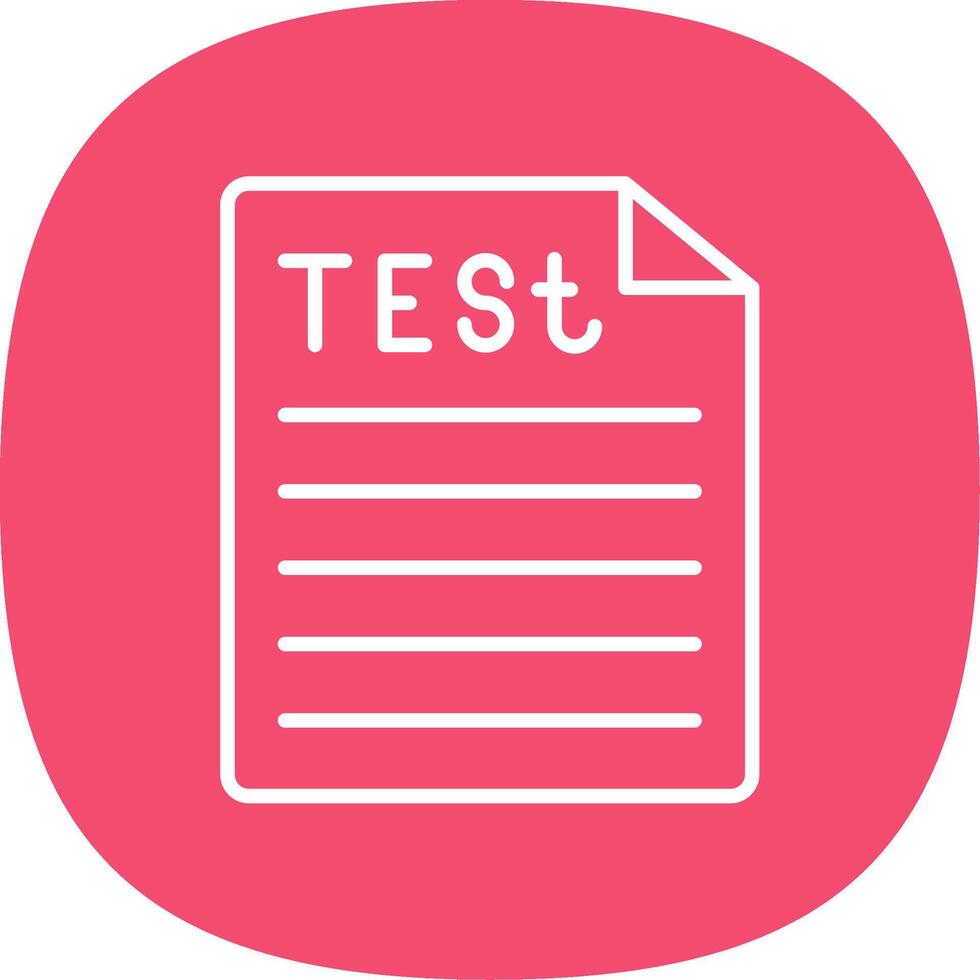 Test Line Curve Icon Design vector