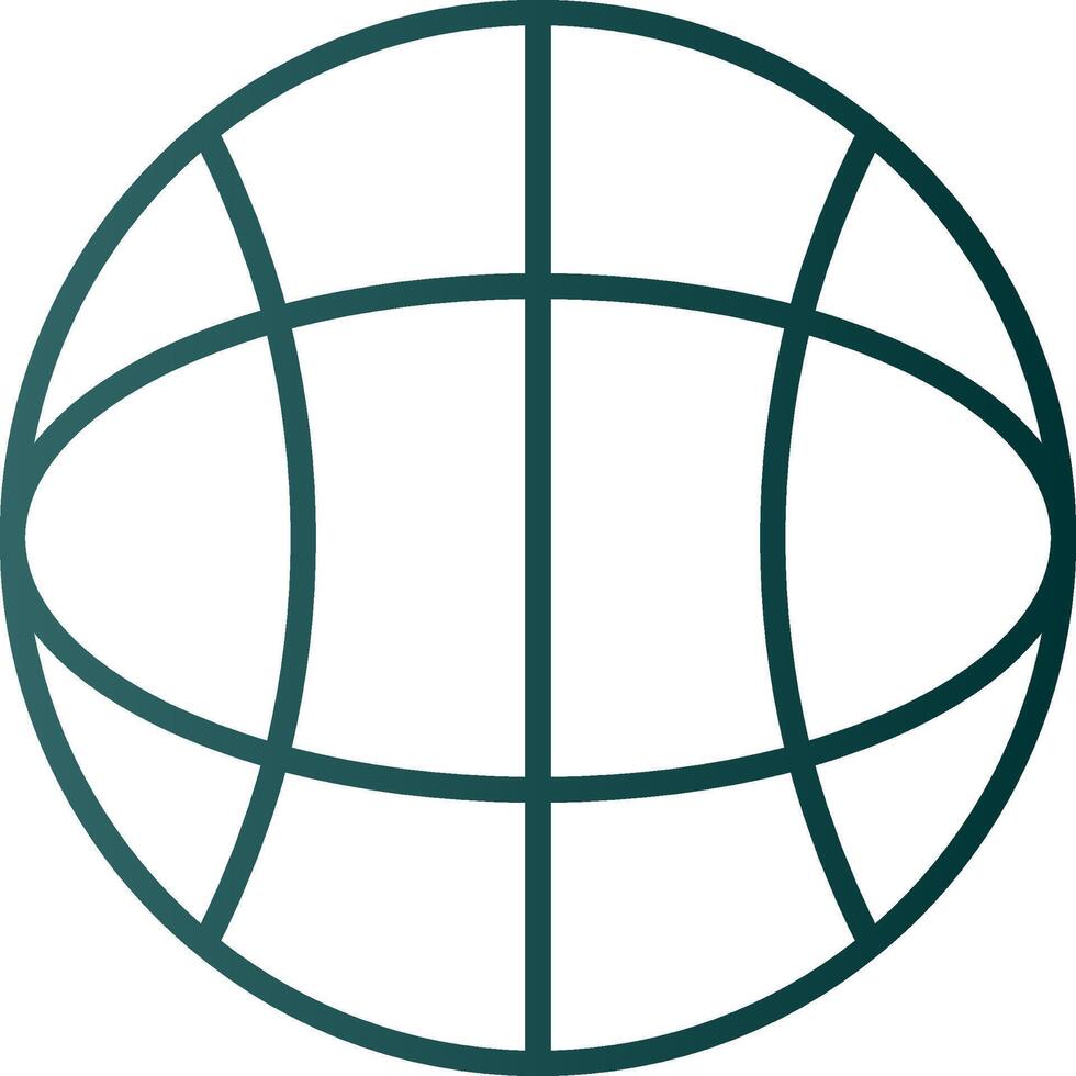Globe Line Gradient Icon vector