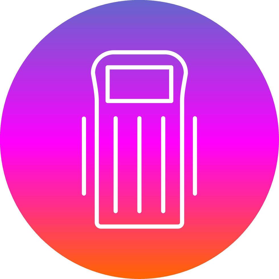 Float Line Gradient Circle Icon vector