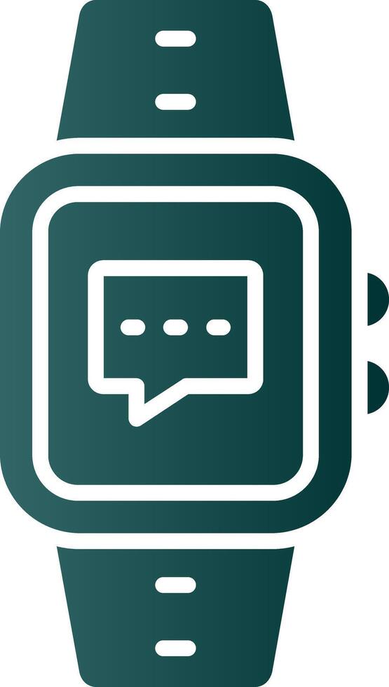 Message Glyph Gradient Icon vector