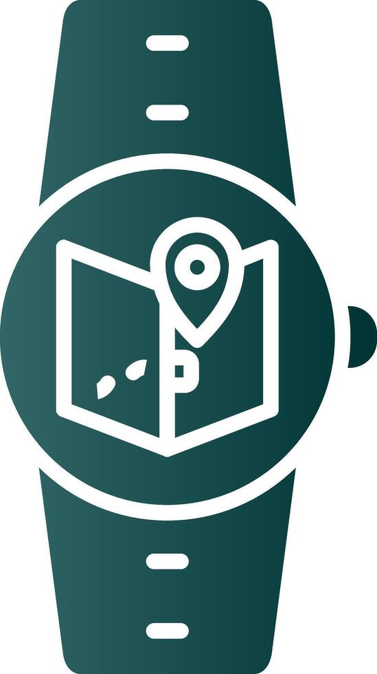 Maps Glyph Gradient Icon vector