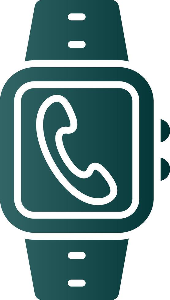 Incoming Call Glyph Gradient Icon vector