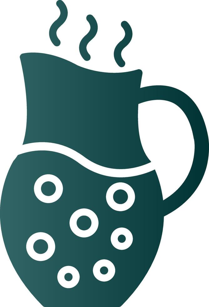 Jug Glyph Gradient Icon vector