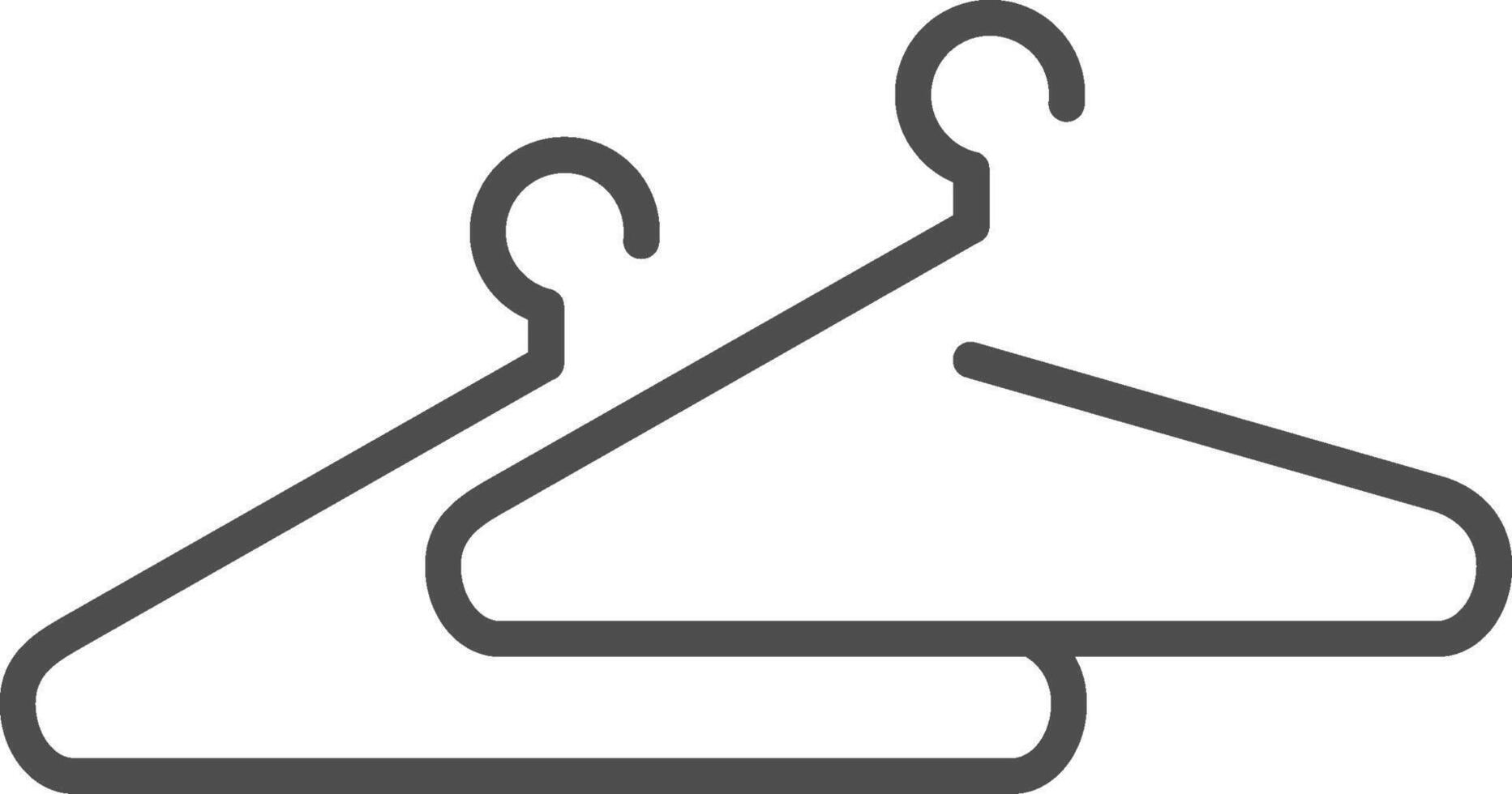 Hanger Line Filled Greyscale Icon Design vector