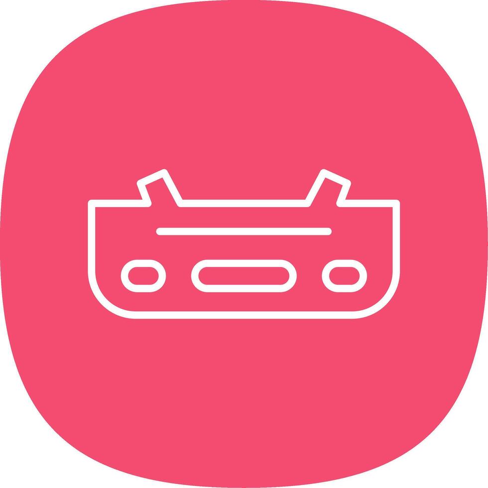 Bumper Line Curve Icon Design vector
