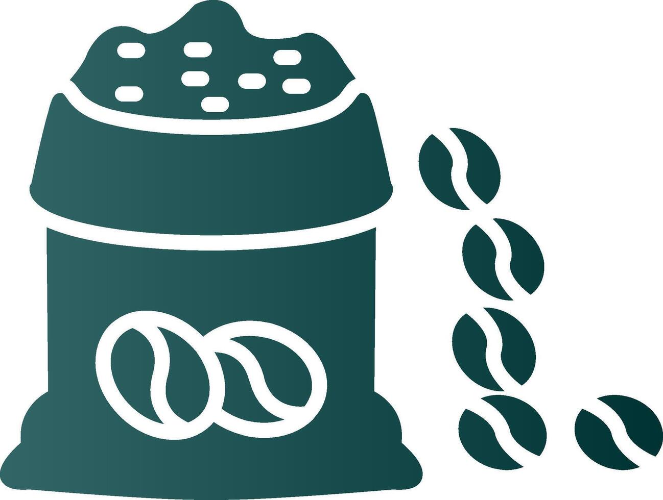Bean Bag Glyph Gradient Icon vector