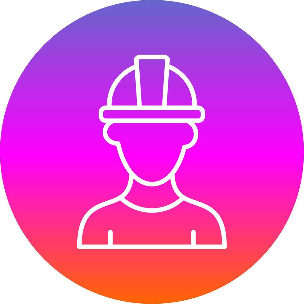 PipeLine Gradient Circle Line Gradient Circle Icon vector