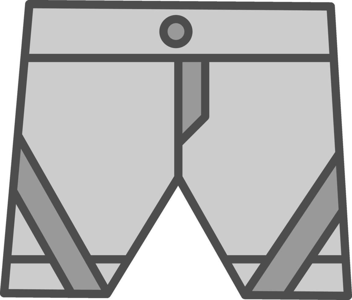 Boxer Line Filled Greyscale Icon Design vector