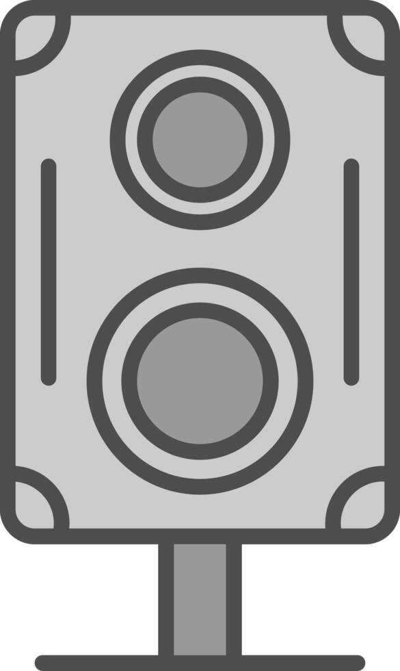 Speakers Line Filled Greyscale Icon Design vector