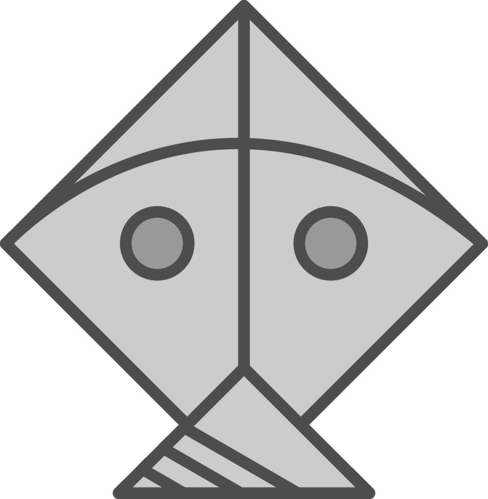 cometa línea lleno escala de grises icono diseño vector
