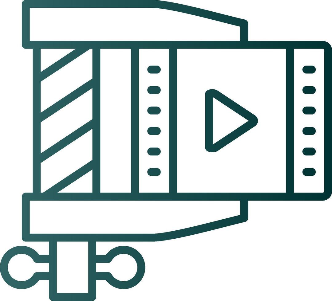 Compress Line Gradient Icon vector