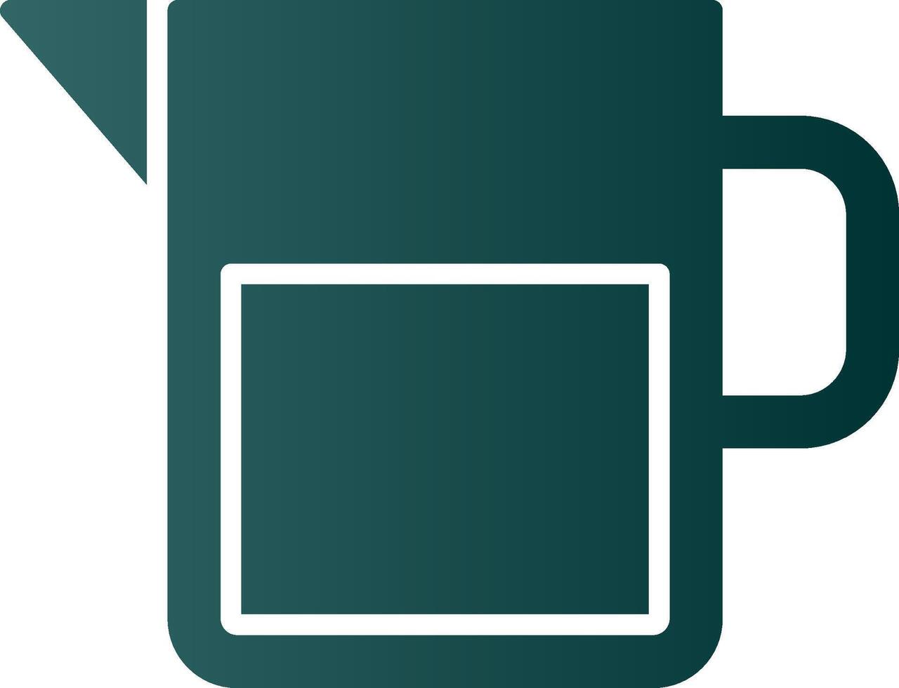 Water Jar Glyph Gradient Icon vector
