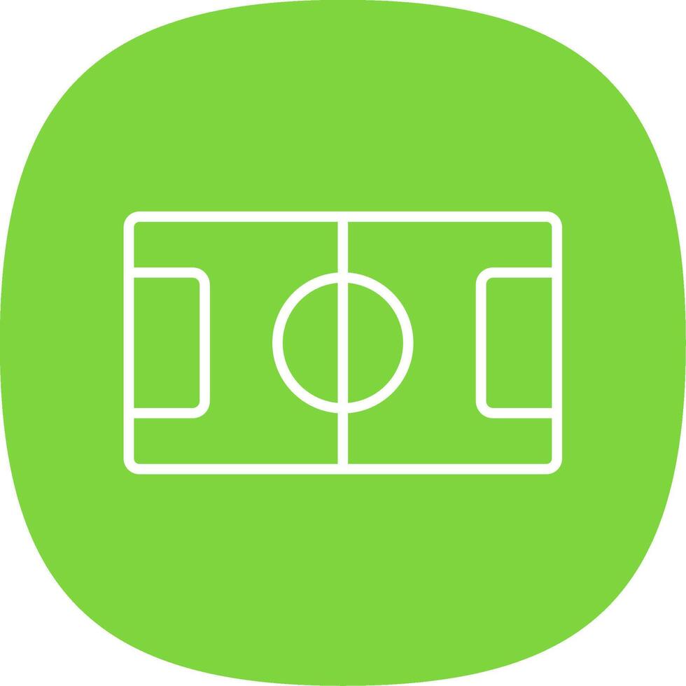 Table Football Line Curve Icon Design vector