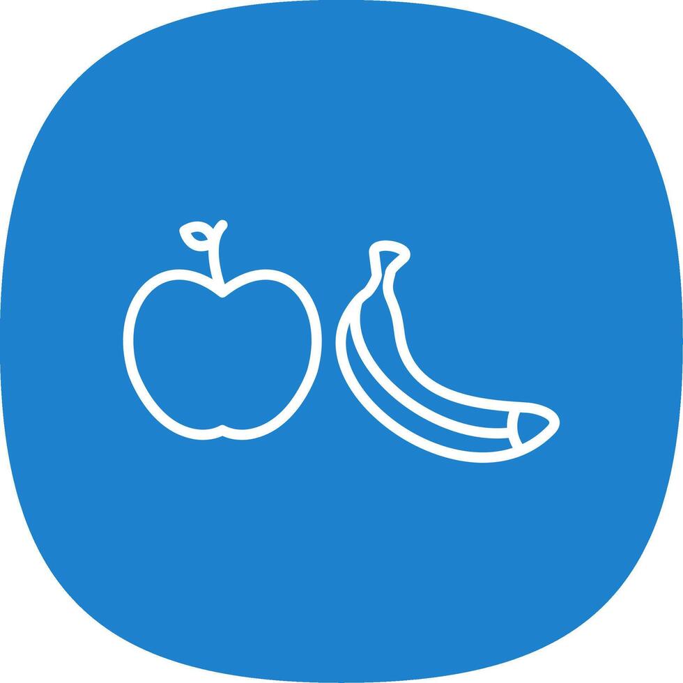 Healthy Eating Line Curve Icon Design vector