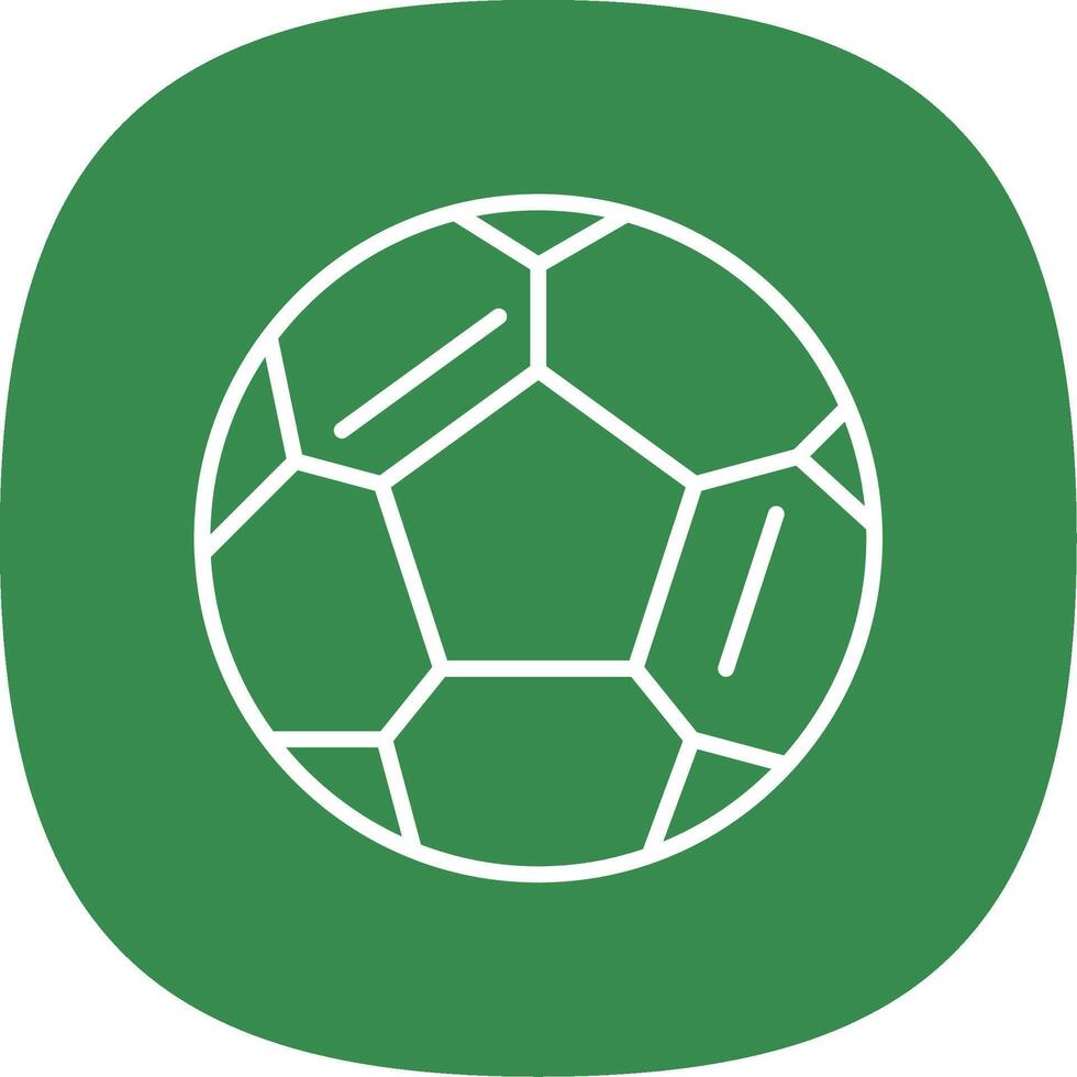 Football Line Curve Icon Design vector