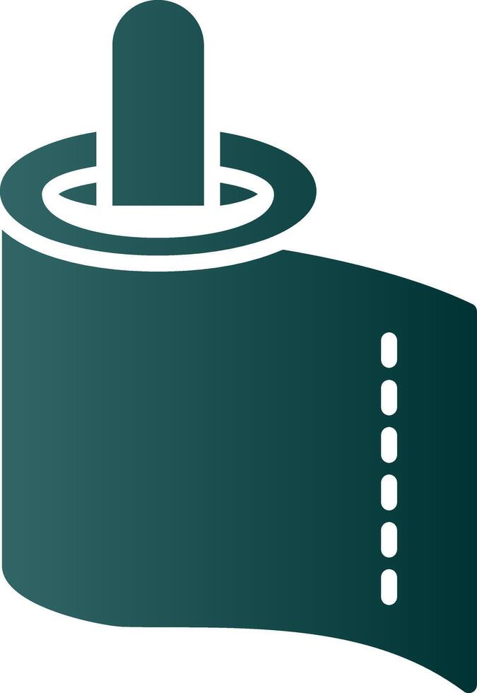 Paper Towel Glyph Gradient Icon vector