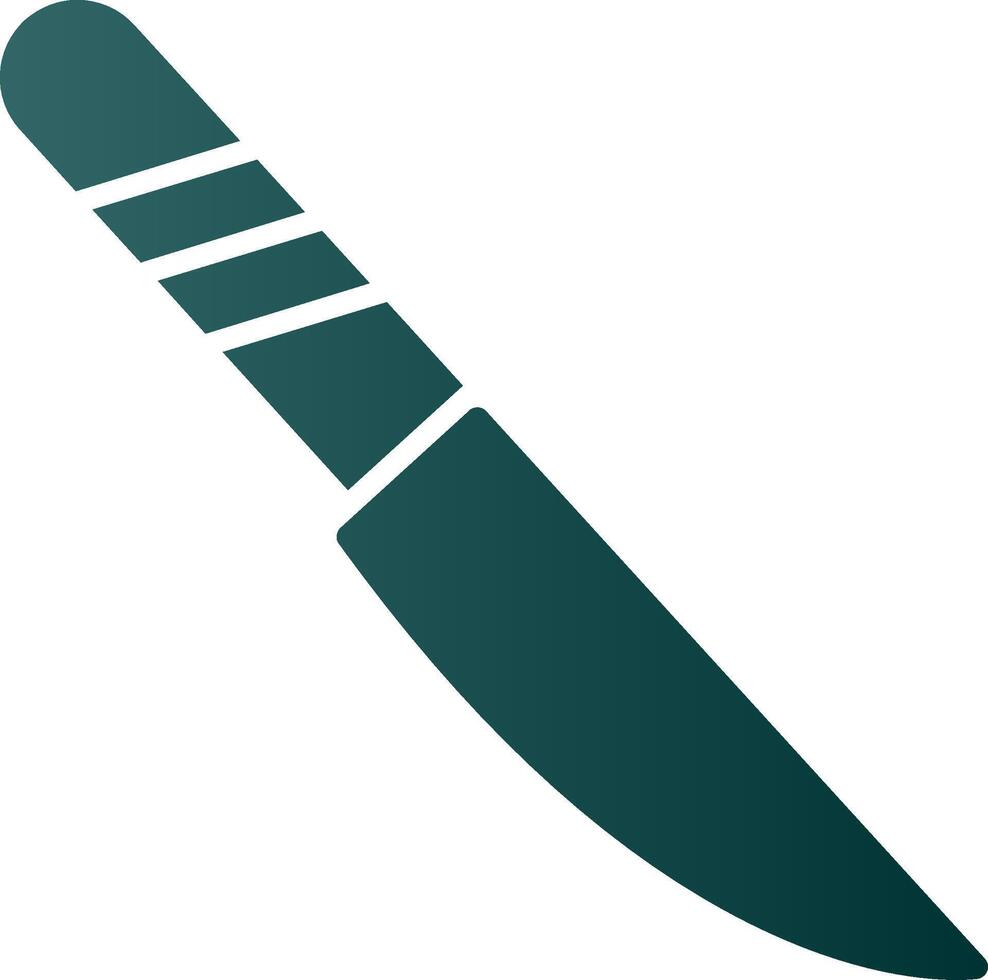 Knife Glyph Gradient Icon vector