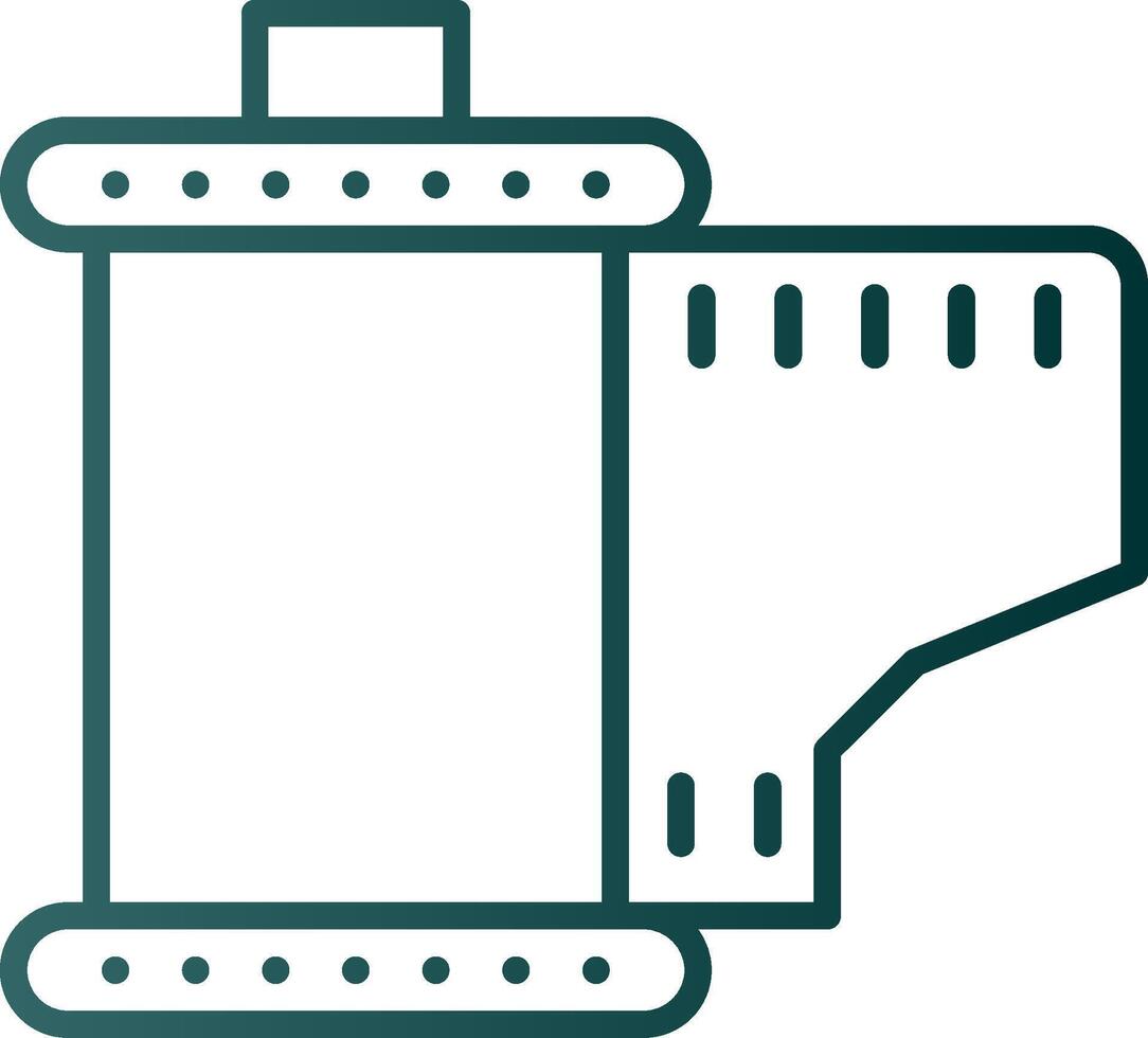 Cartridge Line Gradient Icon vector