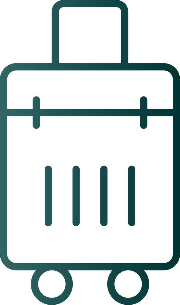 Bag Line Gradient Icon vector