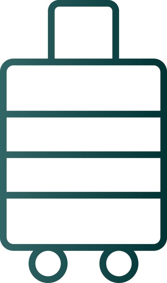 Luggage Line Gradient Icon vector