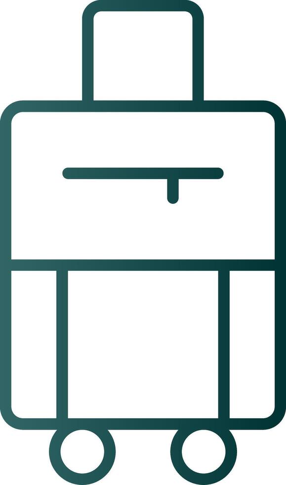 Bag Line Gradient Icon vector