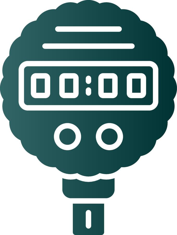 Pressure Gauge Glyph Gradient Icon vector