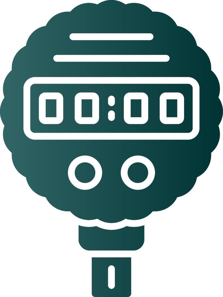 Pressure Gauge Glyph Gradient Icon vector