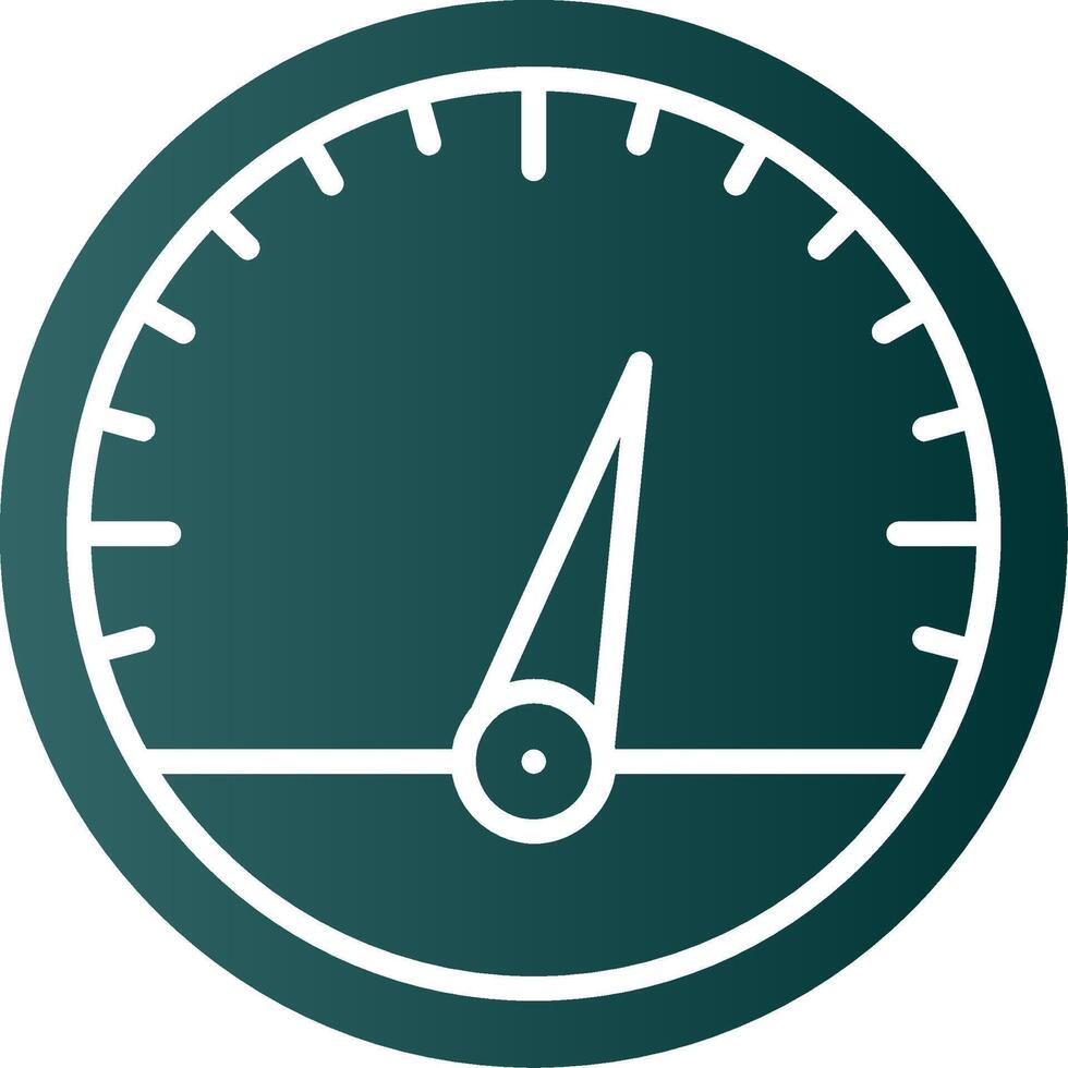 Gauge Glyph Gradient Icon vector