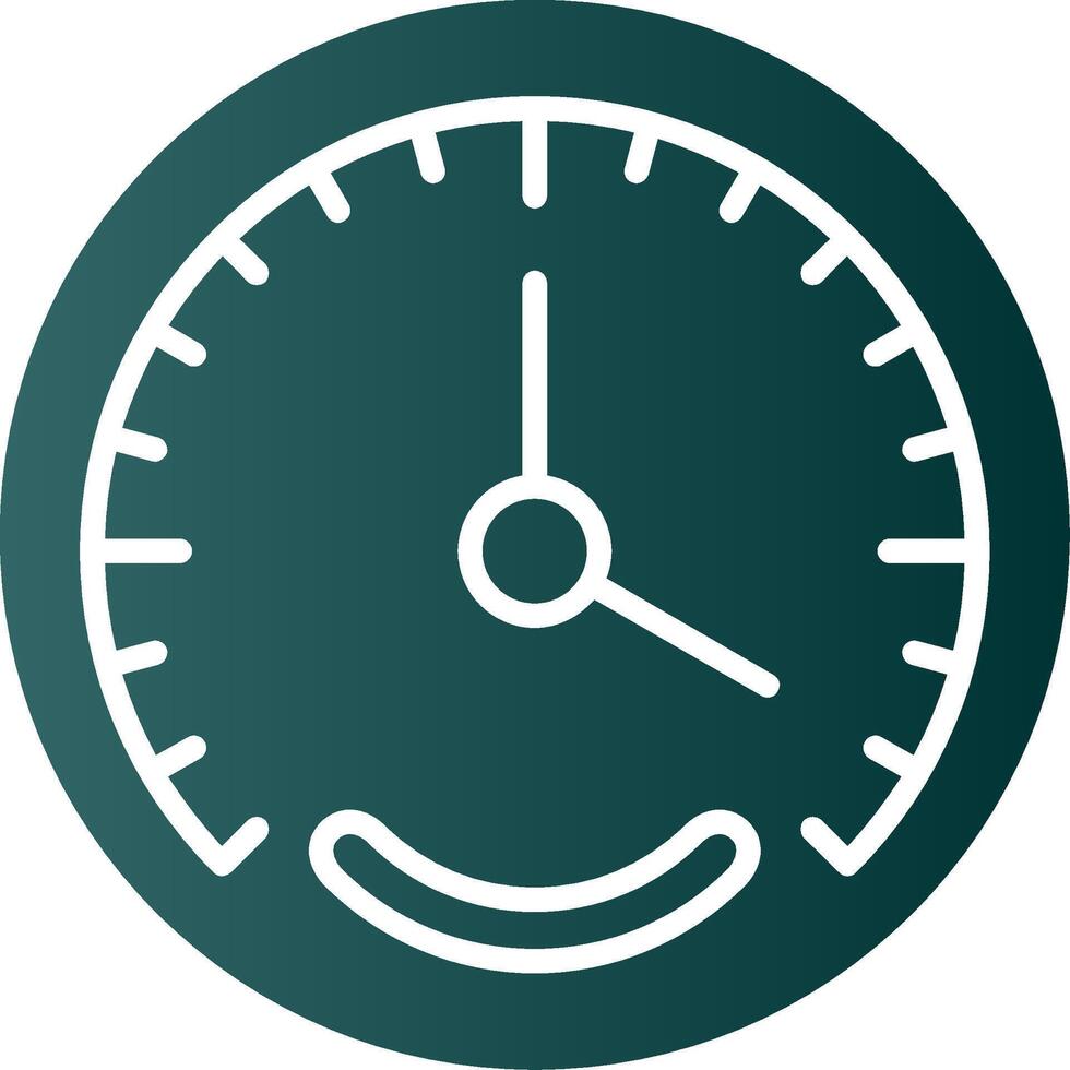 Gauge Glyph Gradient Icon vector