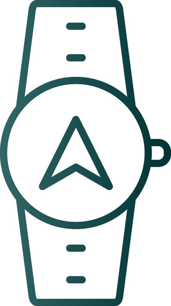 Gps Navigation Line Gradient Icon vector
