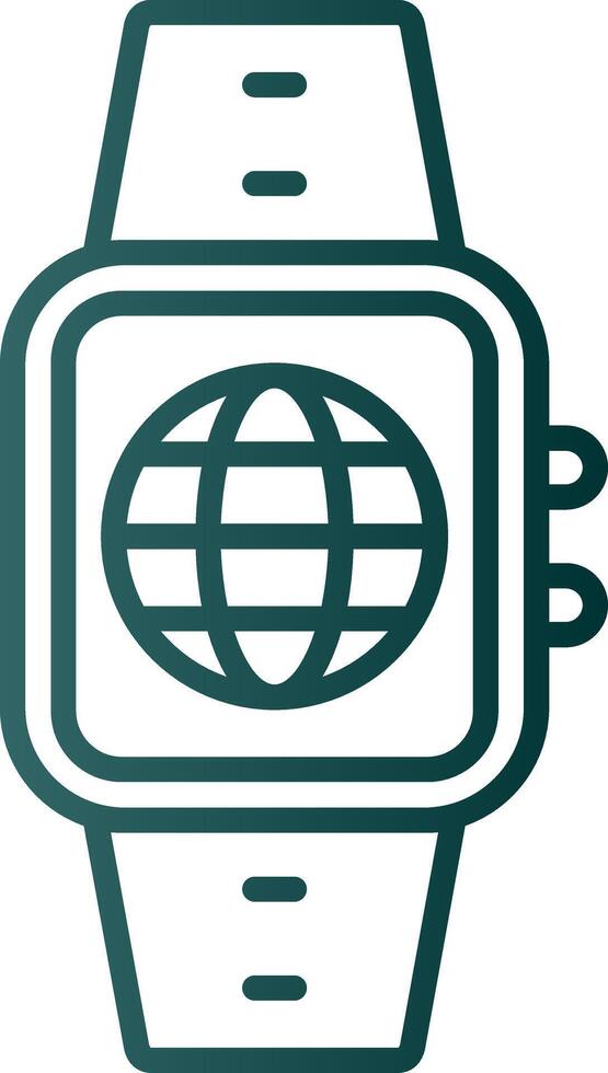 Internet Line Gradient Icon vector
