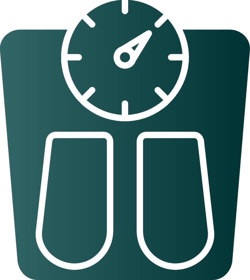 Scales Glyph Gradient Icon vector