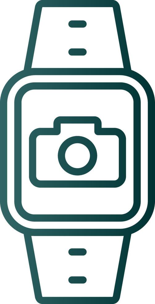 Camera Line Gradient Icon vector
