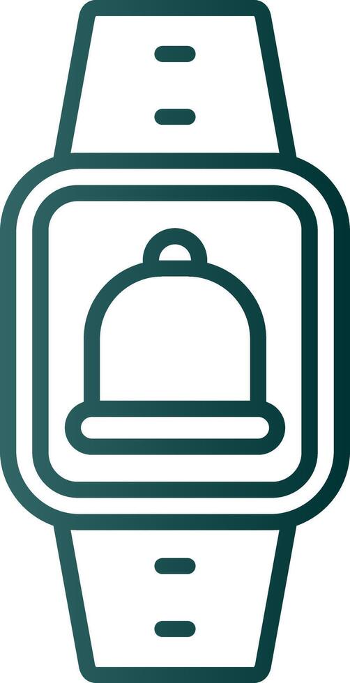 Notification Line Gradient Icon vector