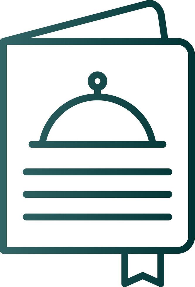 Menu Line Gradient Icon vector