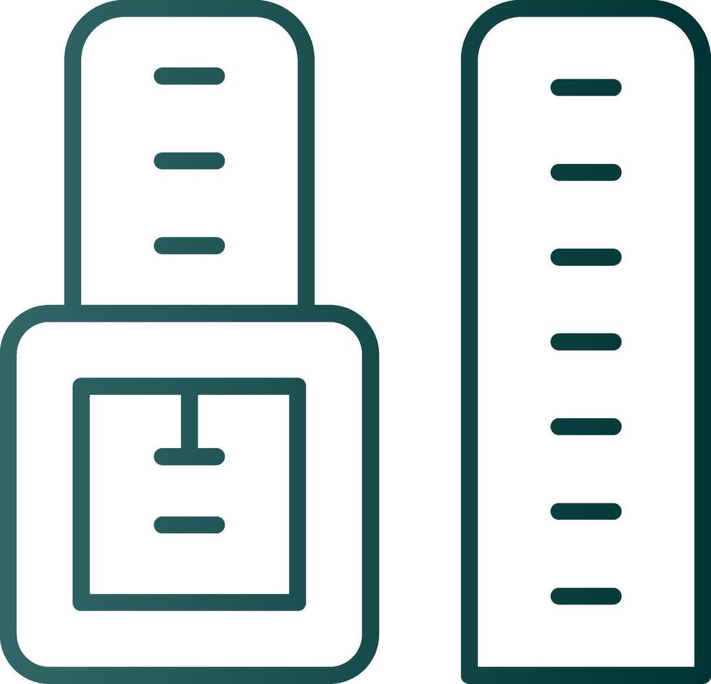Watch Strap Line Gradient Icon vector