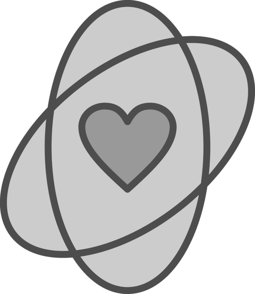 Values Line Filled Greyscale Icon Design vector