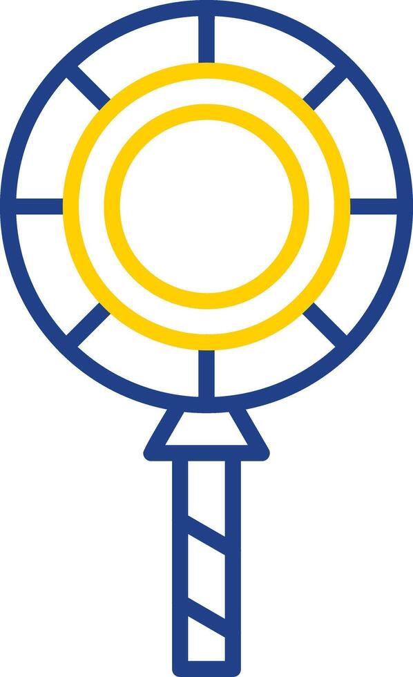 Lollipop Line Two Colour Icon Design vector