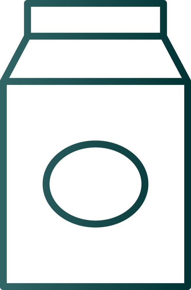 Milk Line Gradient Icon vector
