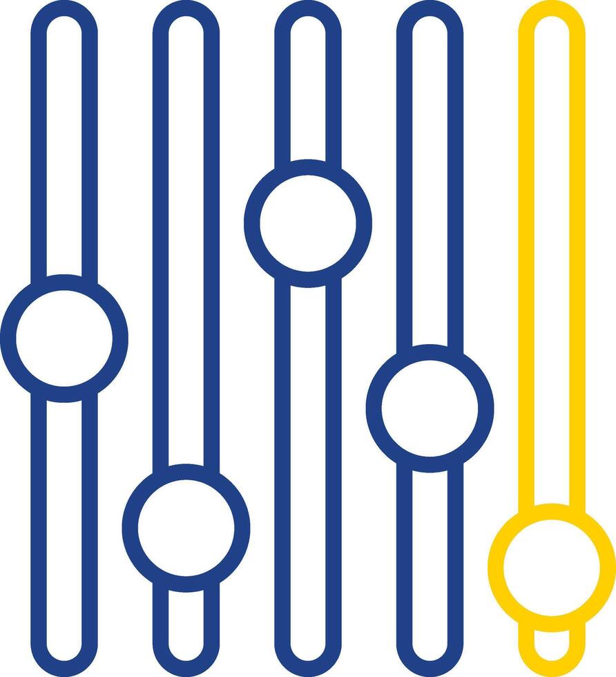 Volume Line Two Colour Icon Design vector