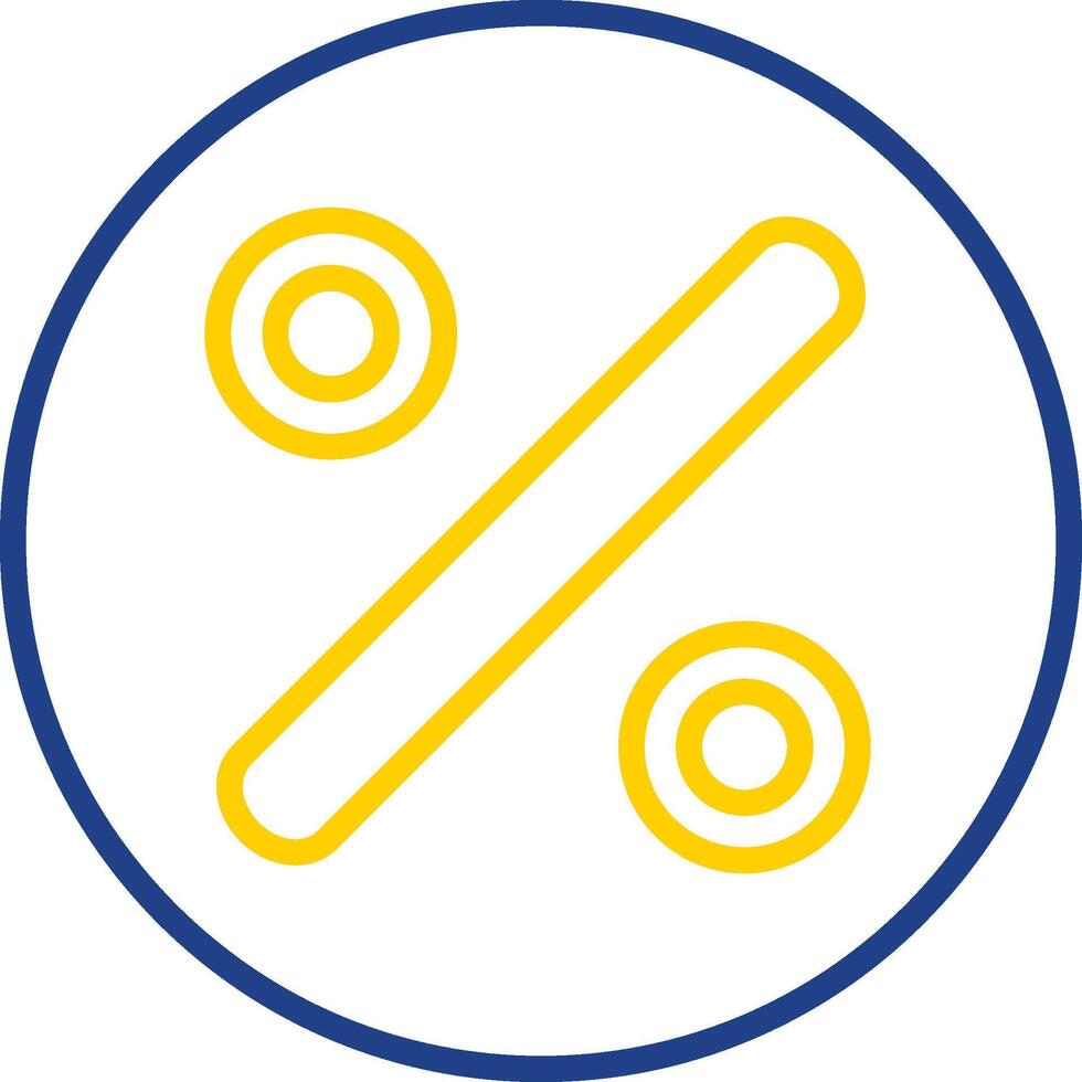 Divide Line Two Colour Icon Design vector