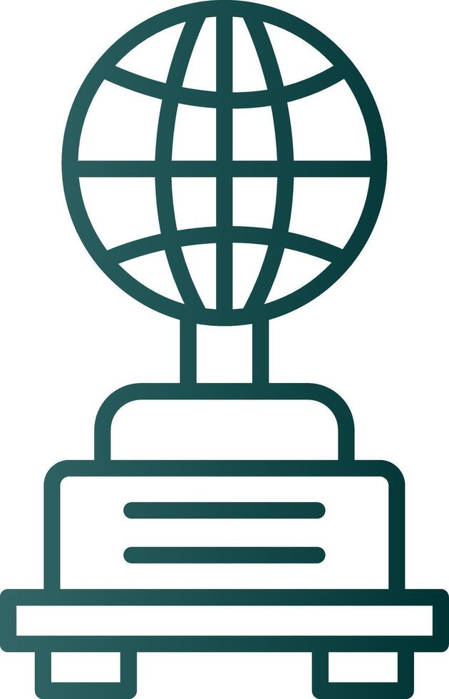 Globe Line Gradient Icon vector