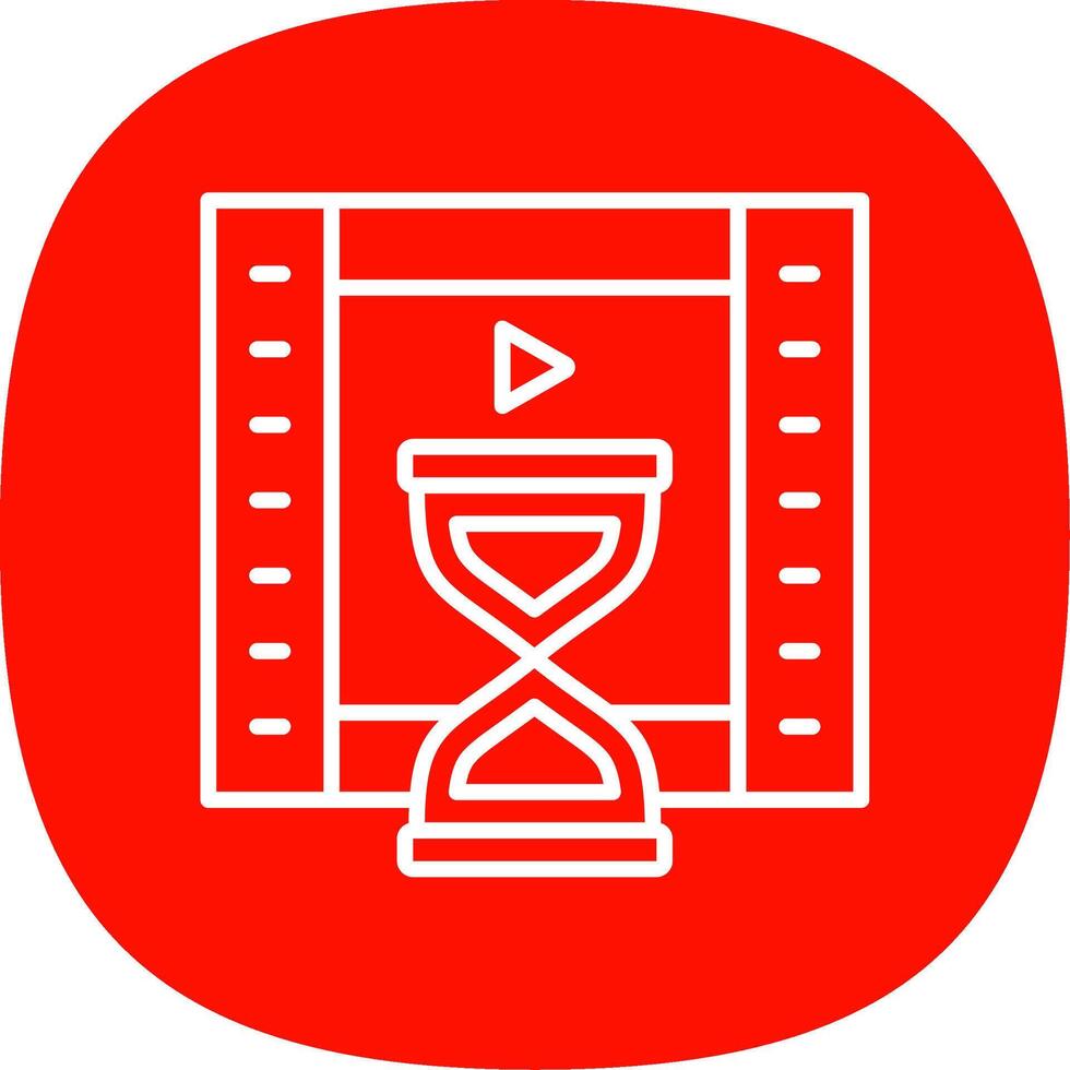 Duration Line Curve Icon Design vector