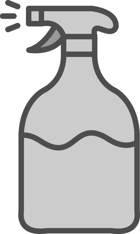 Spray Line Filled Greyscale Icon Design vector