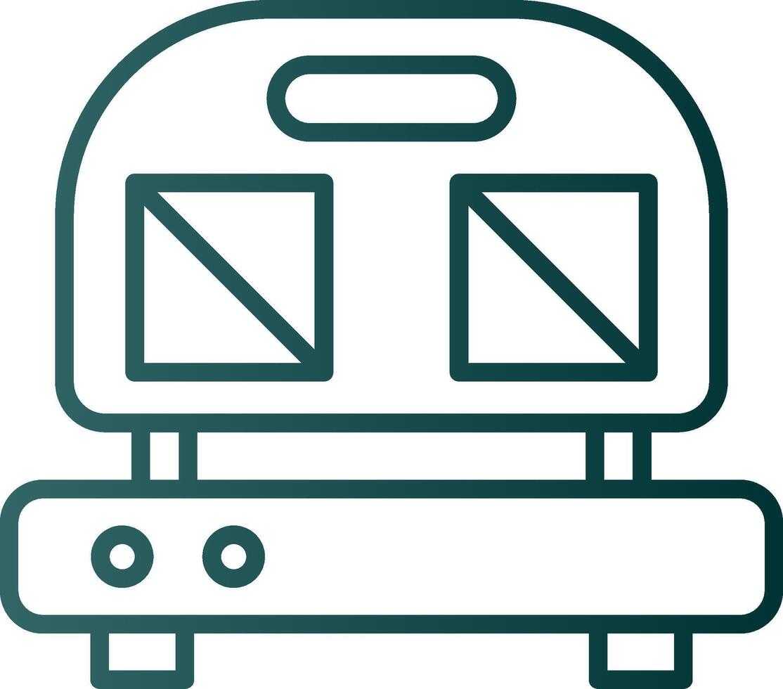 Sandwich Press Line Gradient Icon vector