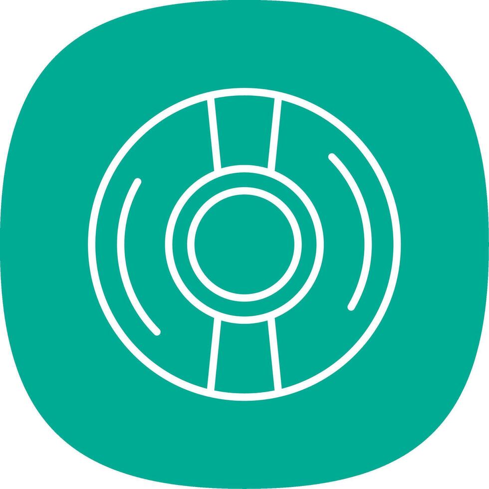 Cd Line Curve Icon Design vector