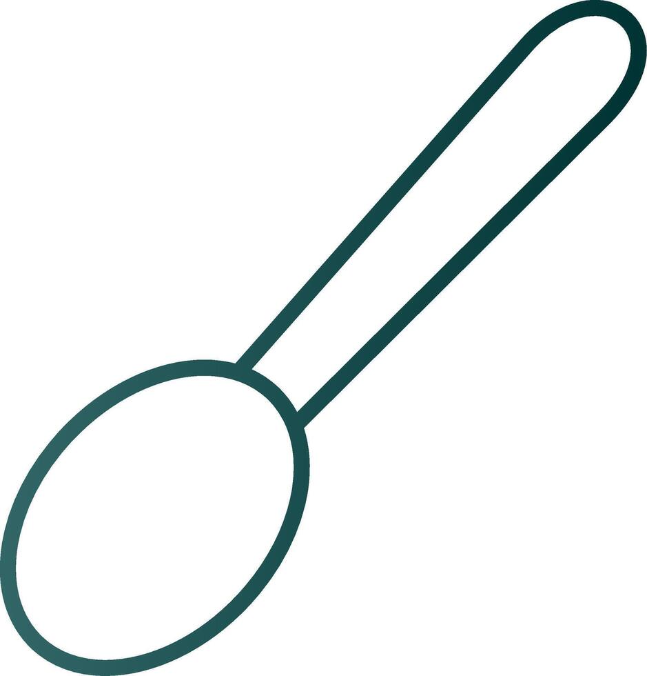 Spoon Line Gradient Icon vector