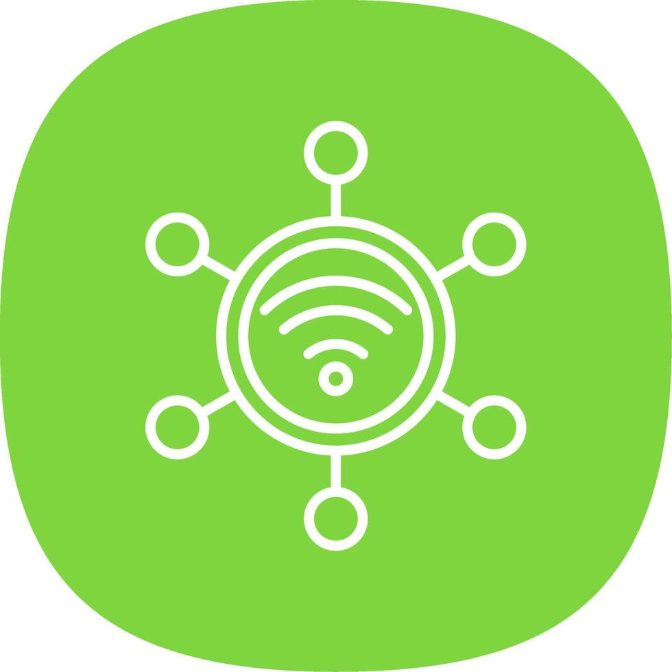Connection Line Curve Icon Design vector