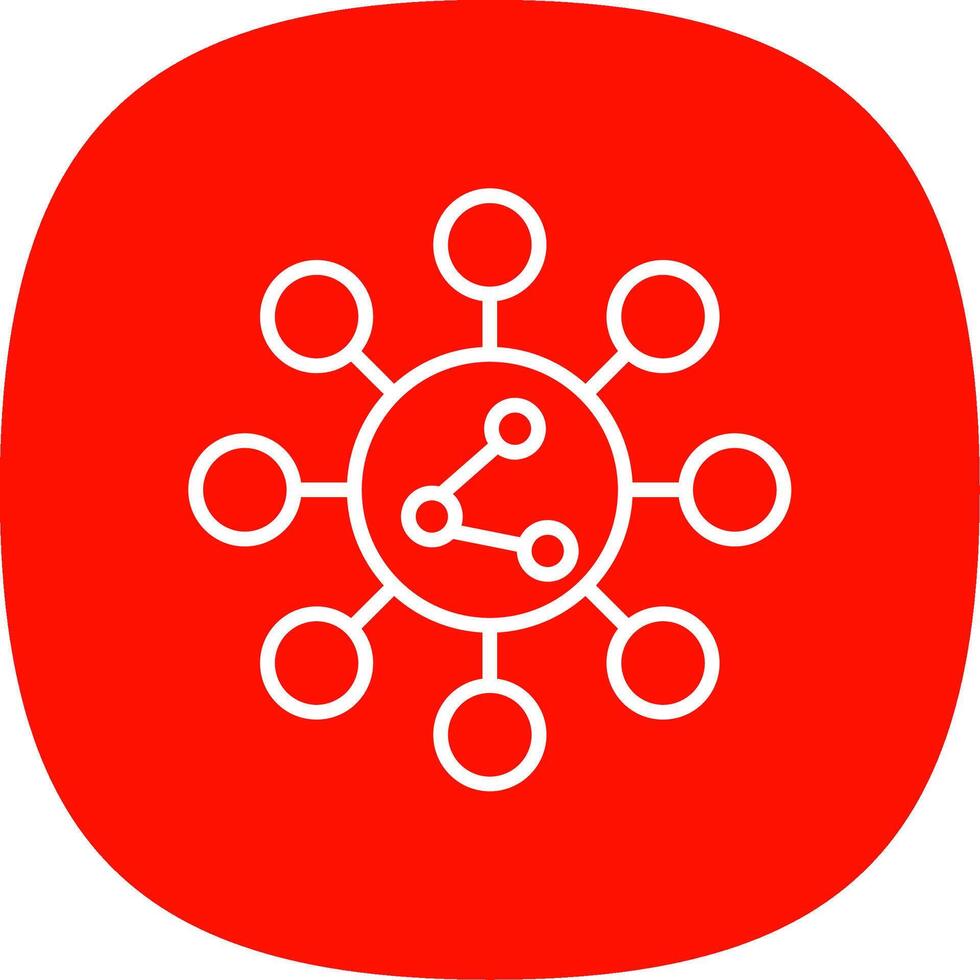 Share Line Curve Icon Design vector