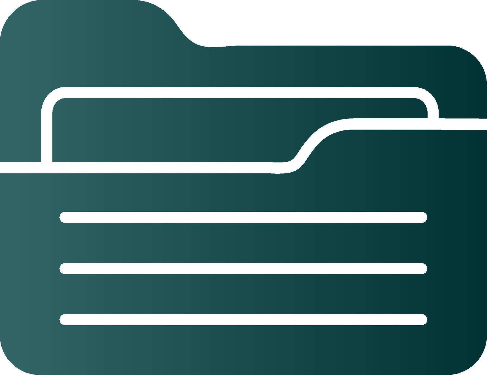 Folder Glyph Gradient Icon 43641369 Vector Art at Vecteezy